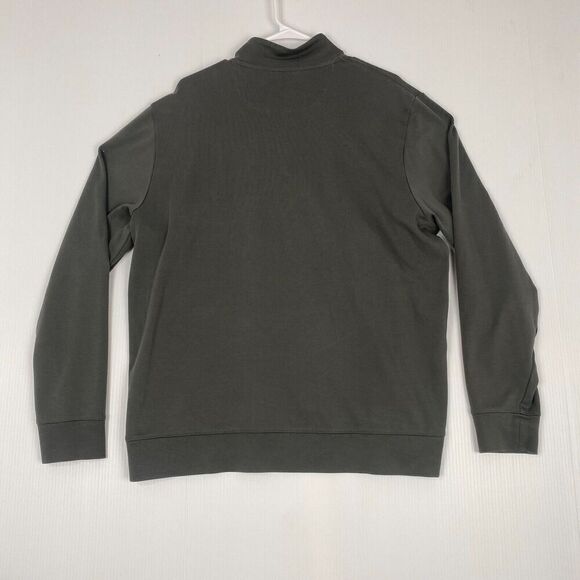 Vineyard Vines Pullover Mens Large Gray Sweater 1/4 Zip Cotton Jacket Stretch - Picture 15 of 16